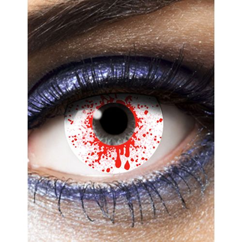 Lentilles Fantaisie Oeil Ensanglanté Adulte Halloween Taille Unique