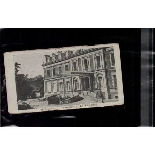 7 X 14 Cm Carte Postale En L Etat Sur Les Photos Madagascar Tananarive La Residence