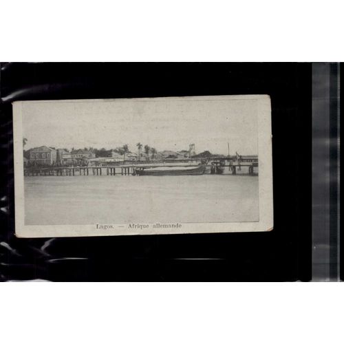7 X 14 Cm Carte Postale En L Etat Sur Les Photos Lagos Afrique Allemande