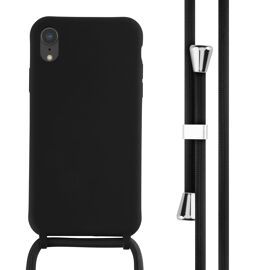 iMoshion ¿Coque en silicone avec cordon iPhone Xr Noir