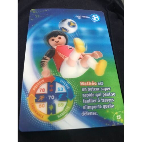 Carte Holographique N.13 Football - Foot - Le Monde Du Sport - Playmobil - Carrefour