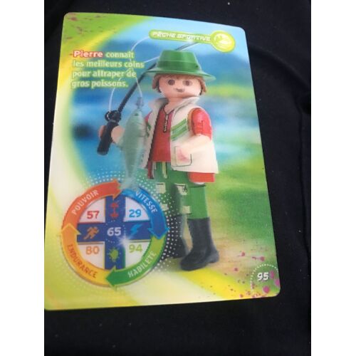 Carte Holographique N.95 Peche Sportive - Le Monde Du Sport - Playmobil - Carrefour