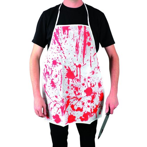 Déguisement D'halloween - Tablier Ensanglanté - Blanc