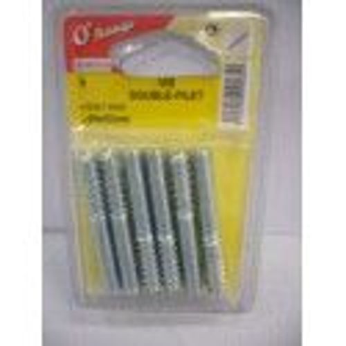 vis double filet bois/métal 8 * 60 mm lot de 6