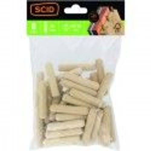 Lot 75 tourillon bois strié chanfreiné ° 8 mm longueur 40 mm SCID