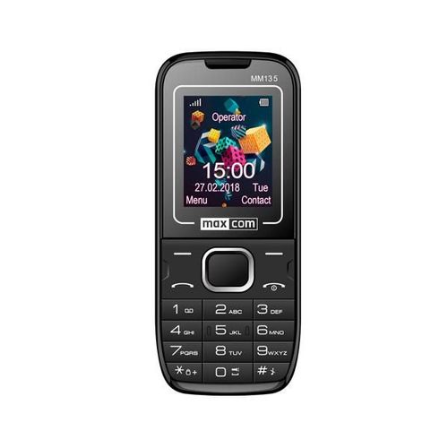 MaxCom MM135 téléphone portable 4,5 cm (1.77") 60 g Noir, Bleu