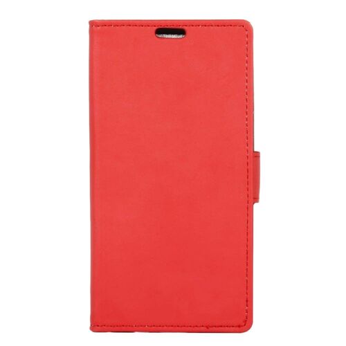 Etui type portefeuille rouge pour Wiko Sunny 3