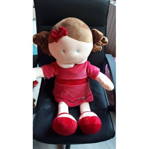 Doudou Et Compagnie Poupée Les Demoiselles Framboise Géante 80cm