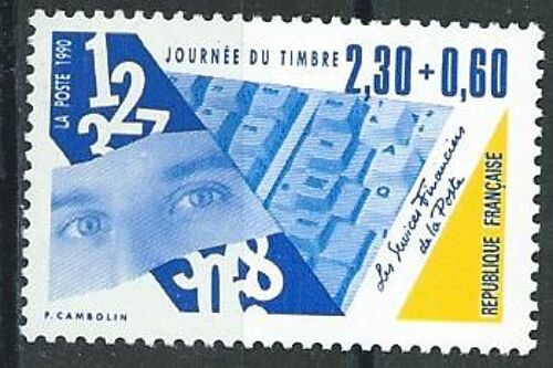 Journée Du Timbre 1990. Les Métiers De La Poste. Les Services Financiers. N° 2639