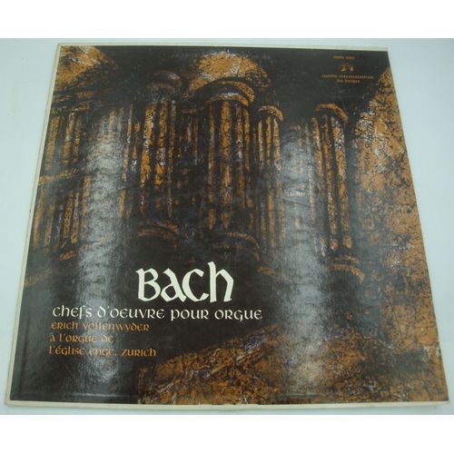 Erich Vollenwyder - Chefs D'oeuvre Pour Orgue - Bach Lp Guilde Disque - Eglise Enge, Zurich