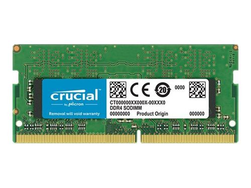 Crucial - DDR4 - module - 32 Go - SO DIMM 260 broches - 3200 MT/s / PC4-25600 - CL22 - 1.2 V - mémoire sans tampon - non ECC