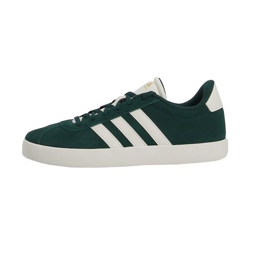Chaussures Basses Cuir Ou Simili Adidas Vl Court 3.0 K Vert