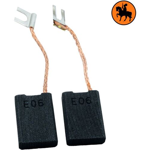 Balais De Charbon BLACK & DECKER P5906 broyeur - 6.3x16x22.5mm - avec arrêt auto