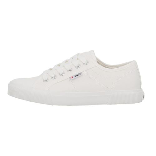 Chaussures Basses Toile Only Shoes Onlnicola Canvas Sneaker Noos Blanc