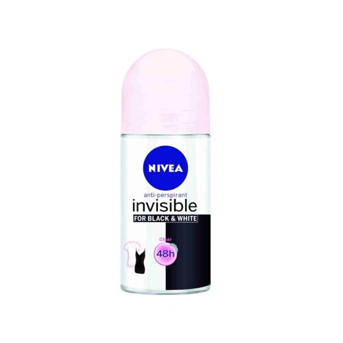 Nivea Black And White Invisible Desodorante Roll On 50 Ml 