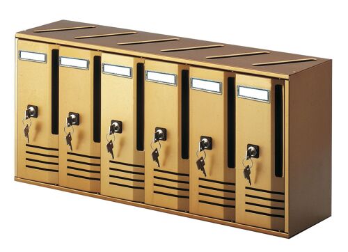 1 XBOITE CUBE ALUBOX 6 PLACES BRONZE ART. C6