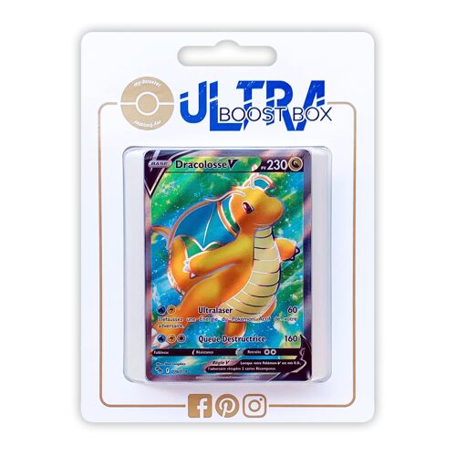 Dracolosse V 76 78 Full Art - Ultraboost X Epée Et Bouclier 10 5 Pokémon Go - Coffret De 10 Cartes Pokémon Françaises