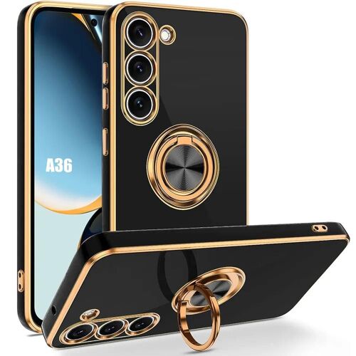 Coque Pour Samsung Galaxy A36 5g - Protection Tpu Avec Anneau Noir Rotatif - E.F.Connection