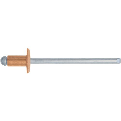 10 XPAQUET DE RIVETS EN CUIVRE 4.0X07 DE 100 PCS