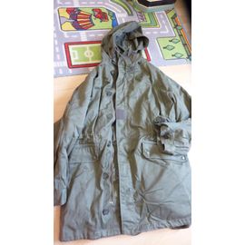 Parka Militaire De L'armée Française, Modèle 1978, Taille 92c 6070 / 8590, Avec Sa Doublure Grand Froid Fourrée Détachable Et Sa Capuche, 2 Grandes Poches Latérales, Fermeture Éclair + 6 Gros Boutons