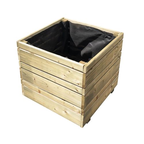 Bac À Fleurs Jardipolys Oslo Carré 50x50cm Traitement Autoclave Cl3