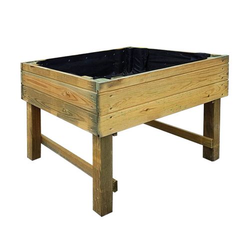 Carré Potager Jardipolys Mini Gariguette En Bois Fsc L.50 X L.50 X H.60 Cm