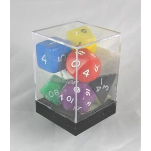 Assorted Jumbo Polyhedral 7 Dice Set