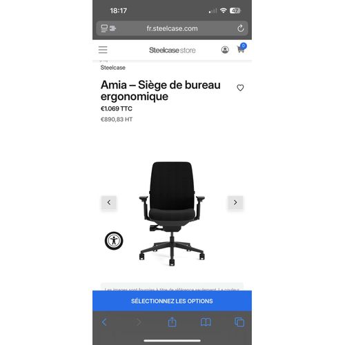 Amia – Siège De Bureau Ergonomique