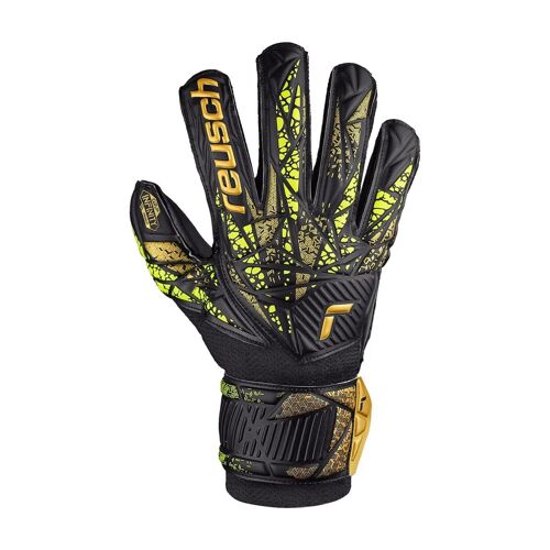 Gants Gardien Football Reusch Attrakt Infinity Finger Support Junior Jaune Fluorescent