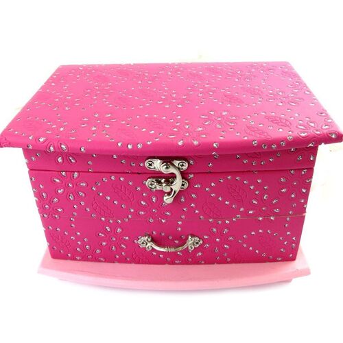 Coffret À Bijoux Bois 'sissi' Rose Fuschia