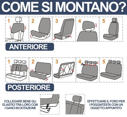 Housses De Siège Auto Universelles Modèle Ls06 Rouge, Ensembles Avant Et Arrière, Tissu Polyester