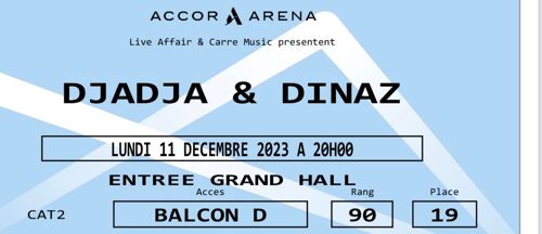 Concert Djadja Et Dinaz 11/12 A Paris