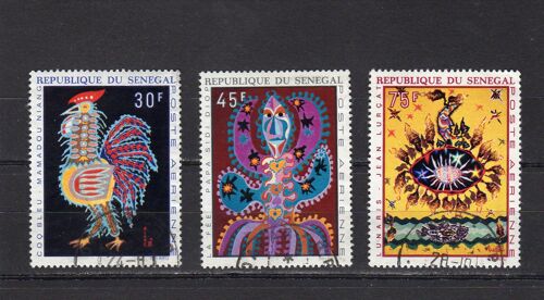 Timbres De Poste Aérienne Du Sénégal (Tapisseries)