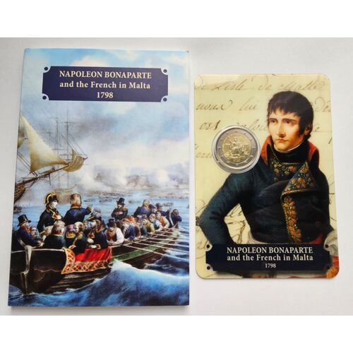 Coffret 2 Euro Commémorative Malte 2023 Napoléon Bonaparte