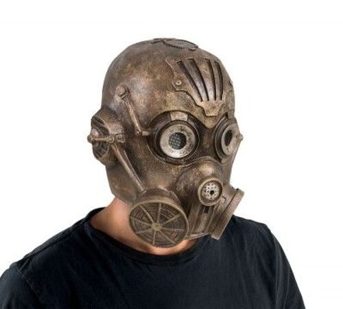 P'tit Clown Re17368 - Masque Adulte En Latex Robot Steampunk