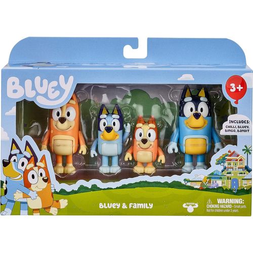 Moose Toys LA FAMILLE DE BLUEY X4 FIG