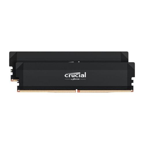 CRUCIAL MÉMOIRE RAM DDR5 PRO - OVERCLOCKING EDITION - KIT 64GB (2 X 32GO) - 6000 MT/S - CL40 - UDIMM - NOIR