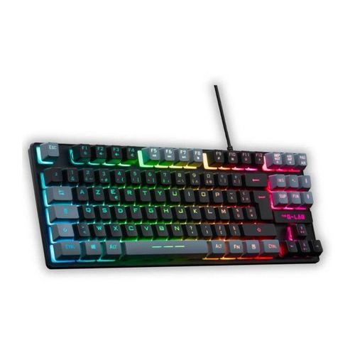 Clavier Gamer - The G-Lab - KEYZ CAESIUM - RGB - Noir & gris - TKL