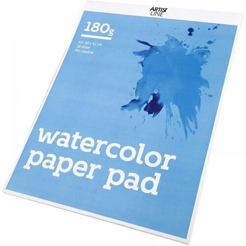 Creativ Company Watercolour Paper Pad Papier À Lettres 20 Feuilles