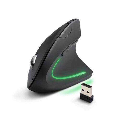 Souris d'ordinateur verticale - capteur optique - sans fil