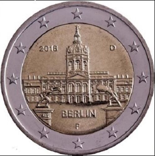 2 Euros Commémorative 2018 Allemagne, État De Berlin, Chateau De Charlottenbourg