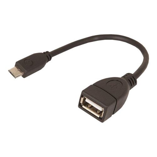 Urban Factory Adapter USB 2.0 Female to micro USB Male, Black - Adaptateur USB - Micro-USB de type B (M) pour USB (F)