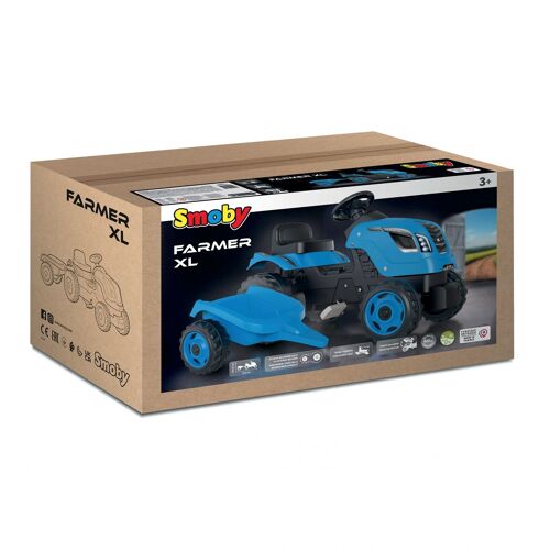 Tracteurs Tracteur Farmer Xl Bleu+Remorque