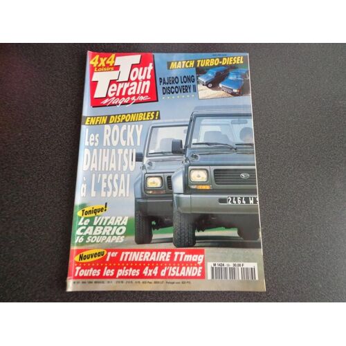 Tout Terrain Magazine  N° 59 : Les Rocky Daihatsu À L'essai.