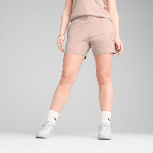 Puma Short 5"" À Taille Mi-Haute Ess Elevated Femme, Vêtements, Rose Quartz, Xl