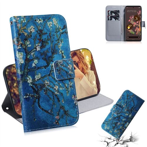 Saturcase Coque Pour Google Pixel 6, Beau Pu Cuir Magnétique Flip Portefeuille Support Porte-Carte Protecteur Housse Étui Pour Google Pixel 6 (Tx-1)