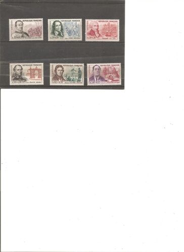 Lot De 6 Timbres Neufs Celebrites 1961