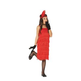 Déguisement De Danseuse De Charleston Rouge Pour Fille (Taille 7-9a)