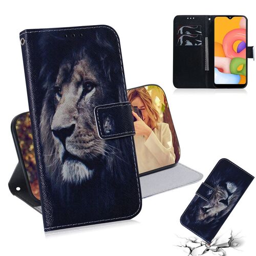 Samsung Galaxy A01 Coque, Saturcase Beau Pu Cuir Magnétique Flip Portefeuille Support Porte-Carte Protecteur Housse Étui Pour Samsung Galaxy A01 (Tx-3)