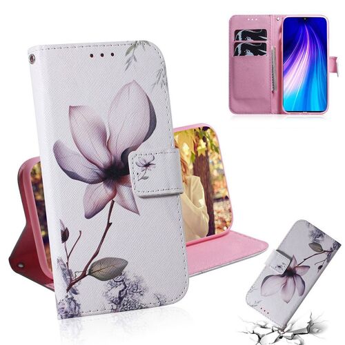 Xiaomi Redmi Note 8 Coque, Saturcase Beau Pu Cuir Magnétique Flip Portefeuille Support Porte-Carte Protecteur Housse Étui Pour Xiaomi Redmi Note 8 (Tx-7)